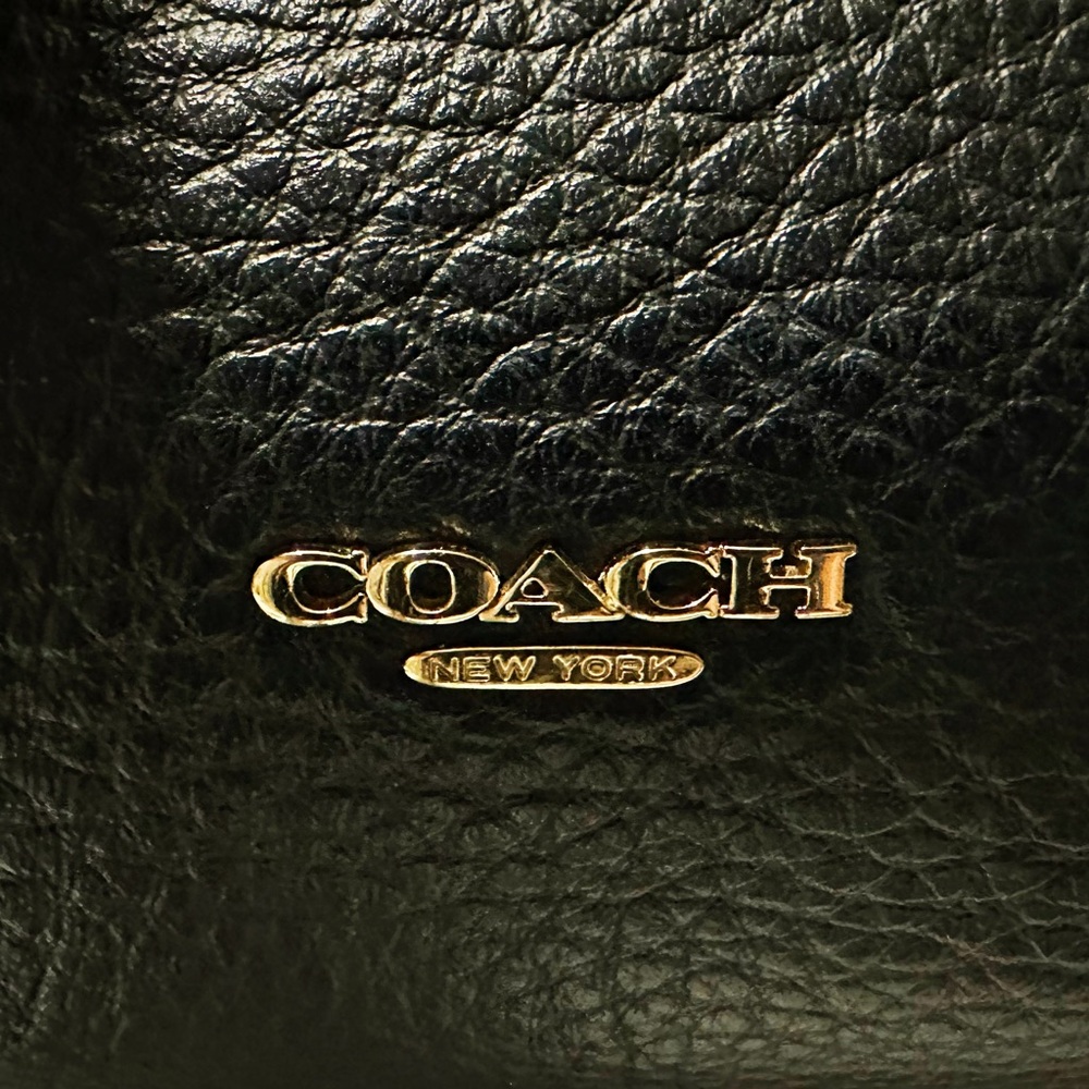 Coach Y2K soho black Leather Carryall crossbody bag Pebbled Leather Satchel - Picture 13 of 17